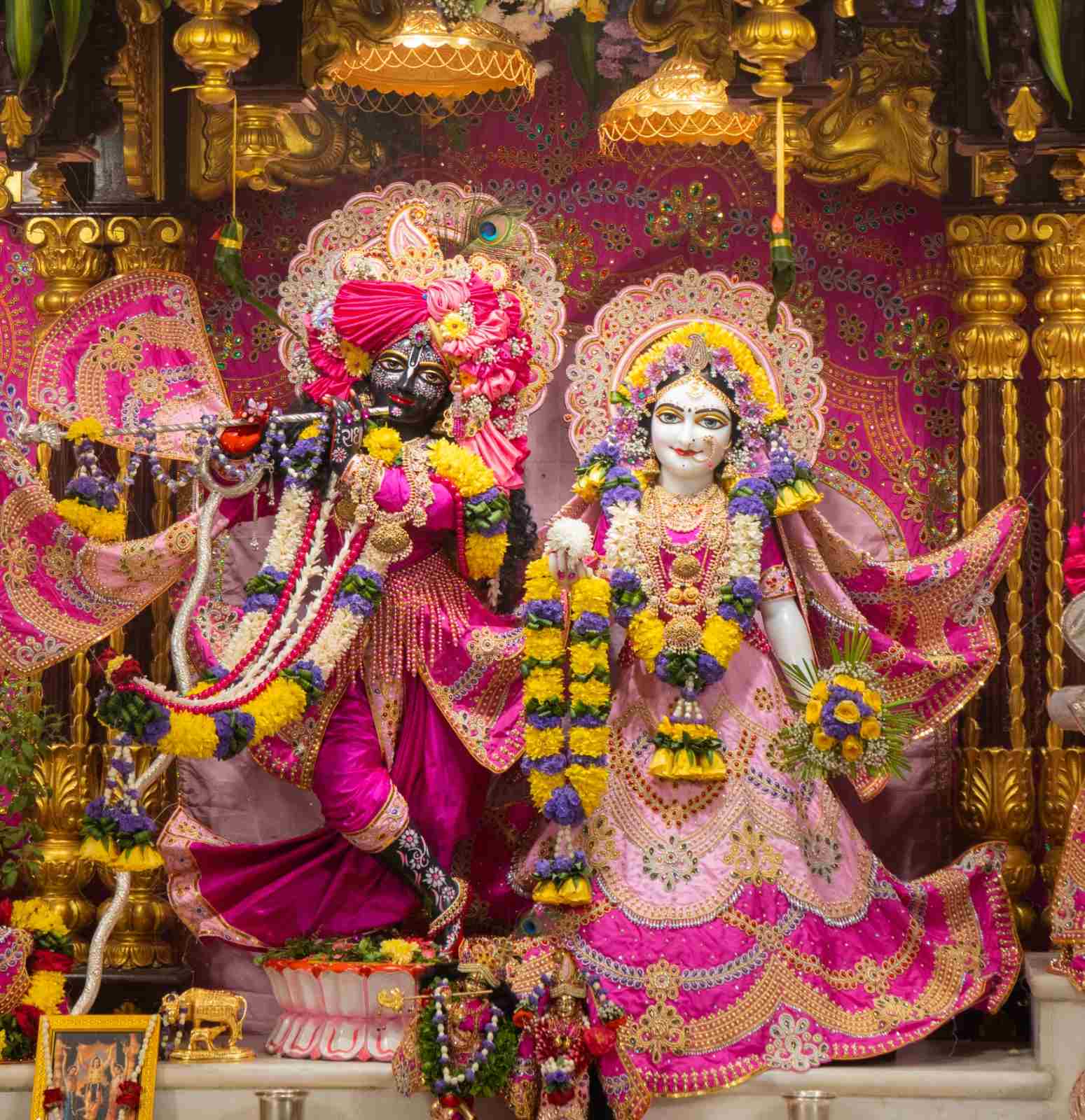 Sri Sri Radha Madhava deities at ISKCON temple